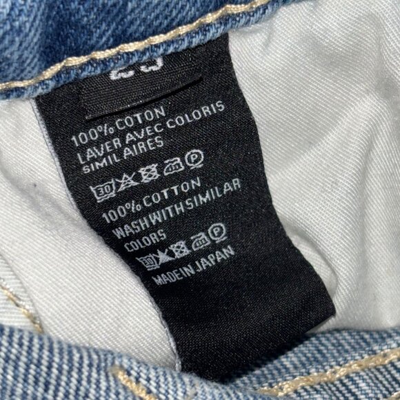 Celine Denim Mini Skirt w Triomphe Gourmette Chain Detail Blue Jean Grunge Japan - Picture 11 of 12